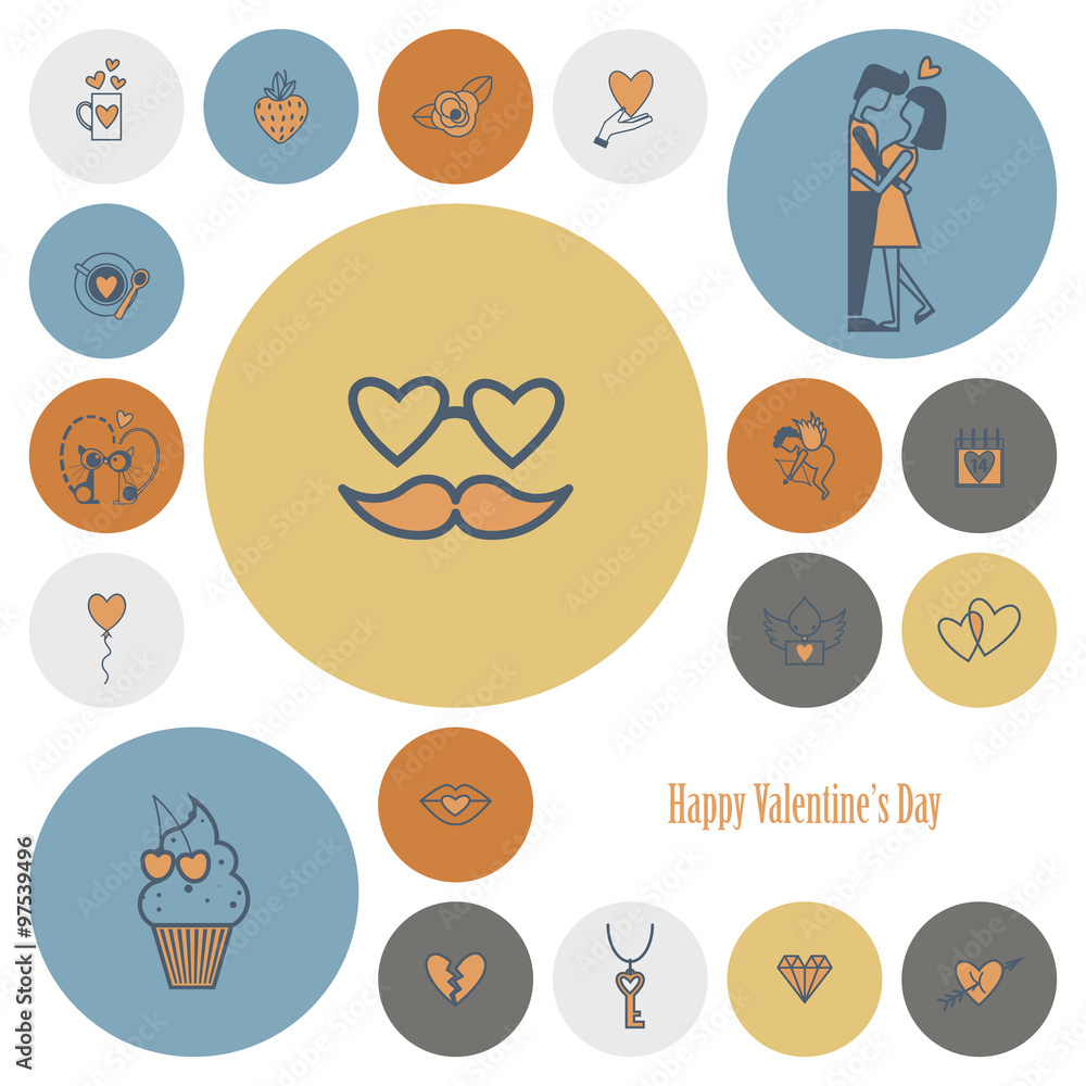 Happy Valentines Day Icons Happy Valentines Day Icons