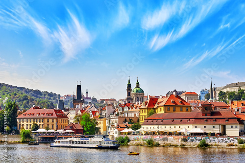 PRAGUE,CZECH REPUBLIC- SEPTEMBER 13, 2015: View of Prague Lesser