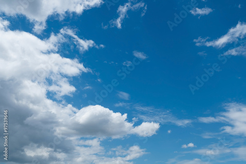 clouds and blue sky weather background © sutichak