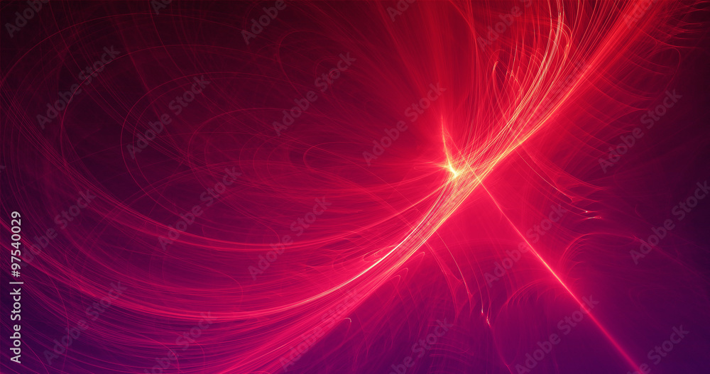 Abstract Background Lines Curves And Particles Red Yellow Abstract Background Lines Curves And Particles Red Yellow