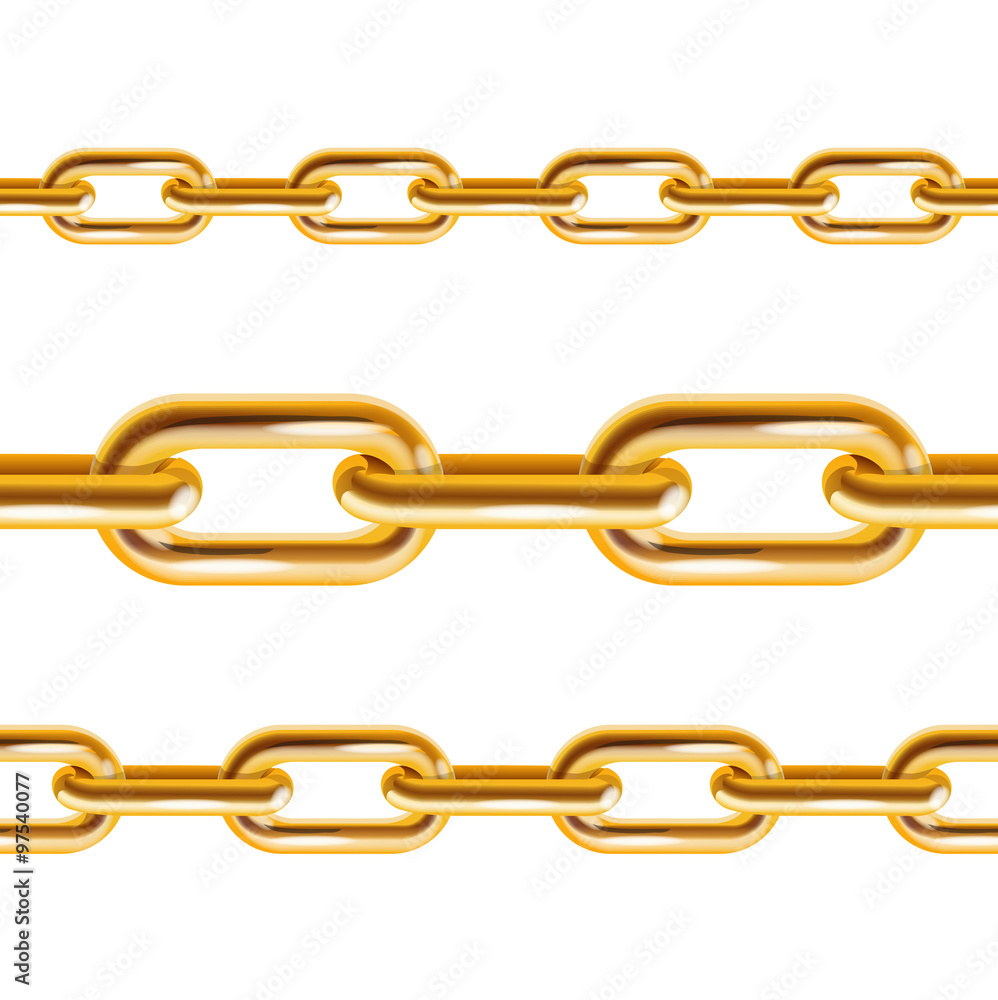 Chain Gold. Vector Chain Gold. Vector