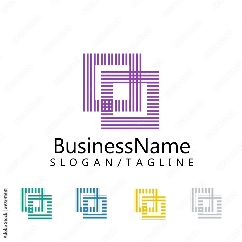 Square vector logo icon Square vector logo icon