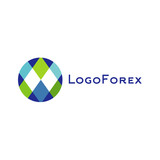 Abstract logo for forex companies trending flat style