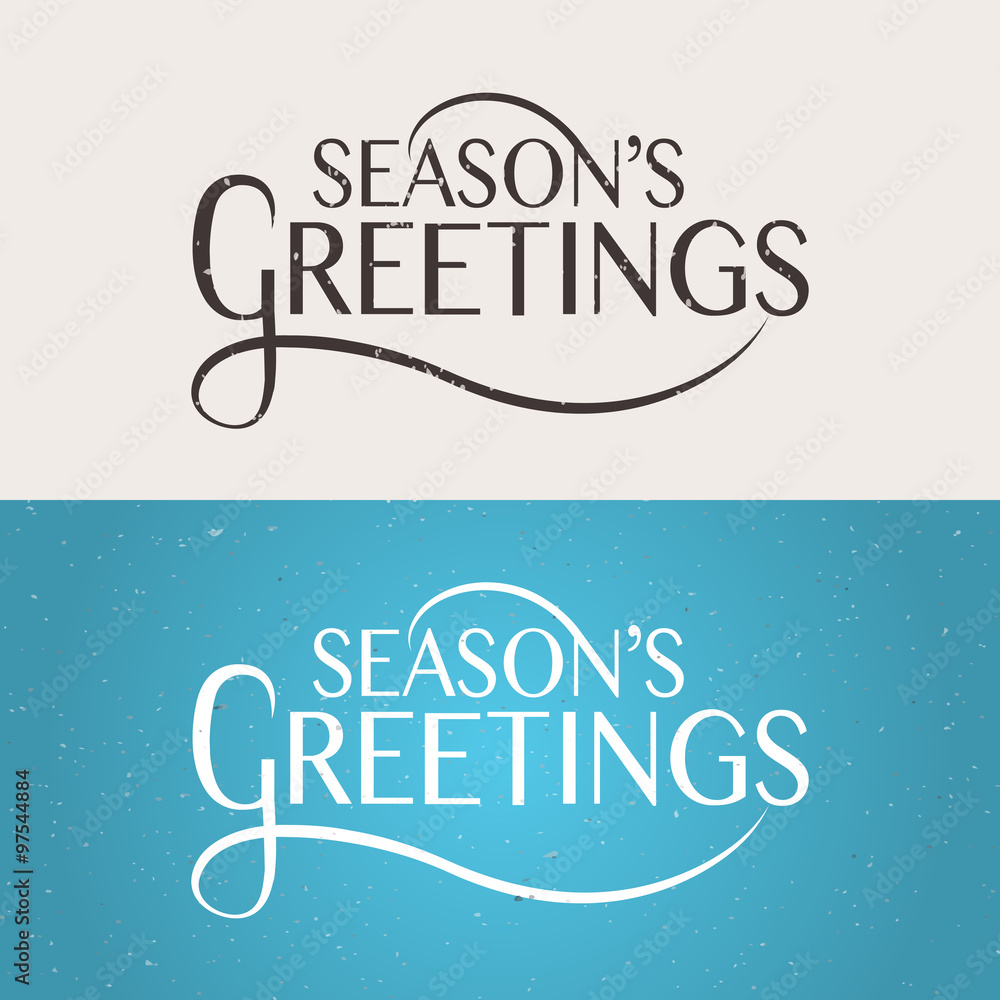 Happy Holidays typography for Christmas/New Year greeting card