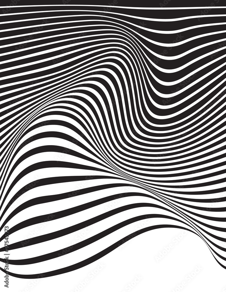 optical art opart striped wavy background