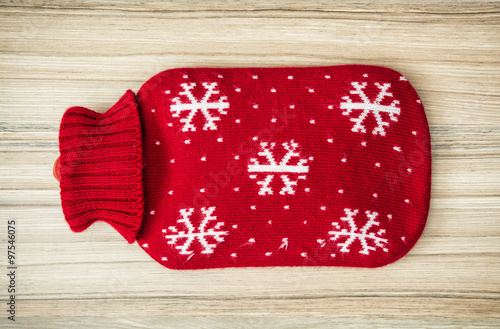 Photography Red hot water bottle