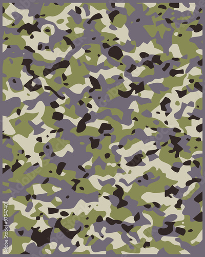 Colorful camouflage seamless pattern, vector illustration