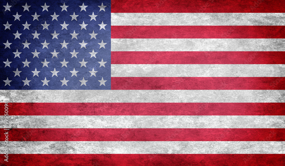 Fototapeta premium Grunge USA Flag