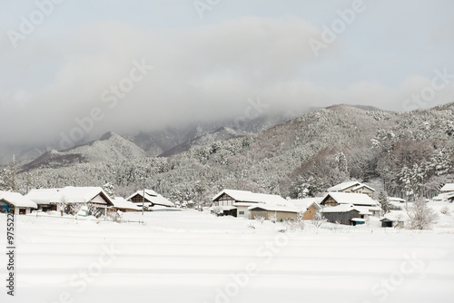 Matsumoto, Japan : Japan after the heavy snow storms in the past 120 years in 15 February 2014 photo