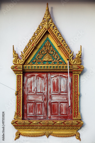 thai style temple window © sakhorn38