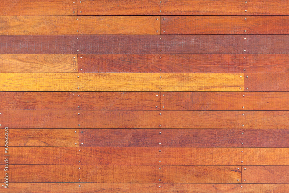 Naklejka premium Old wooden planks surface background.