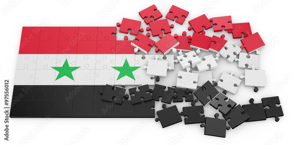 Fototapeta premium puzzles of Syria