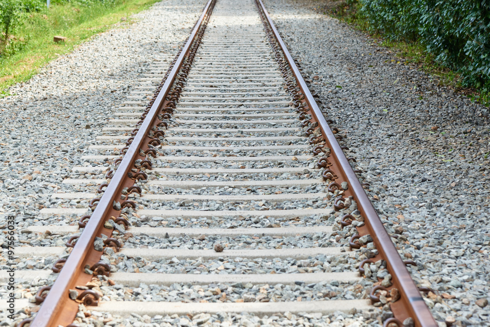 Closeup of railroad Closeup of railroad