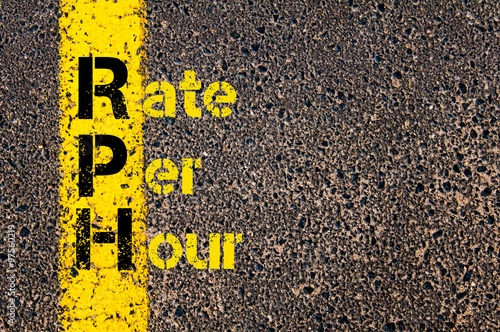 Accounting Business Acronym RPH Rate Per Hour