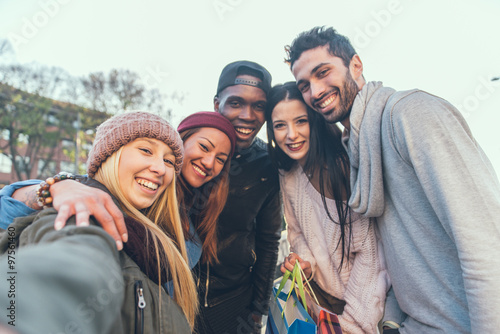 Friends taking a selfie
