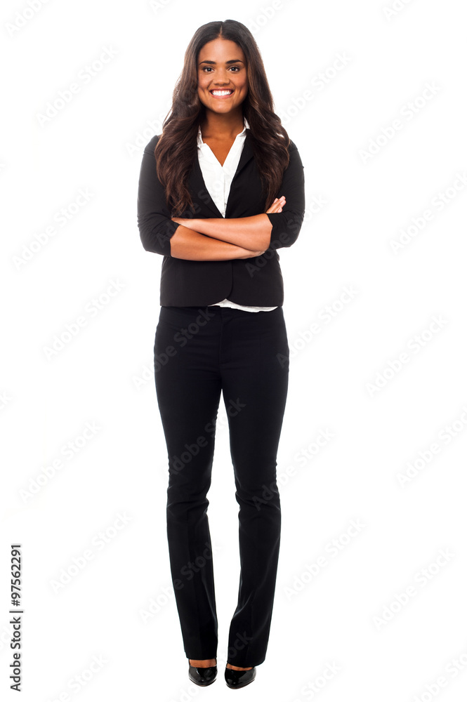 Female employee posing with arms crossed Female employee posing with arms crossed