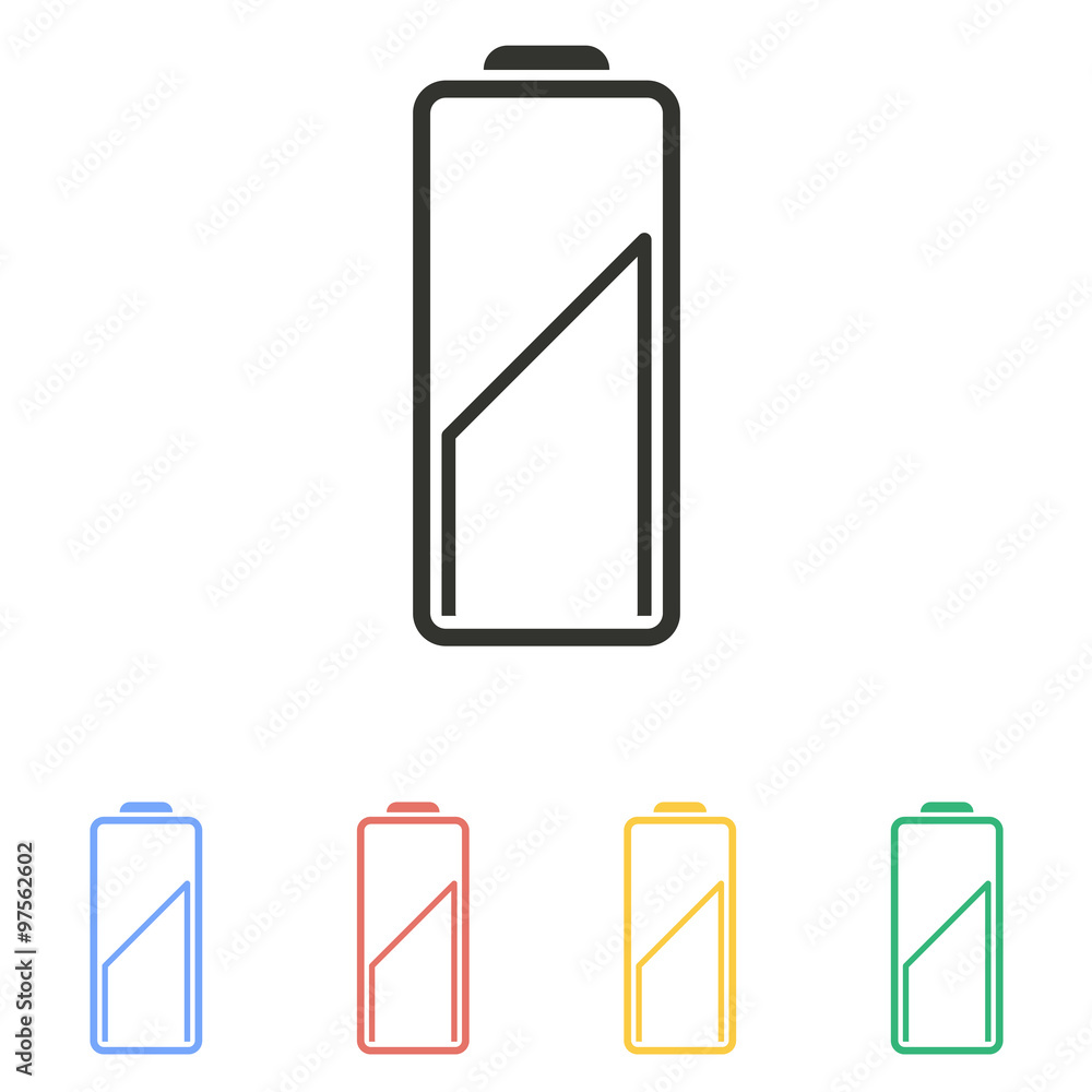 Battery icon. Battery icon.
