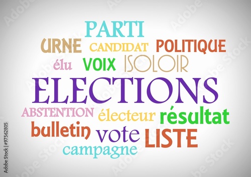 nuage de mots" les élections"