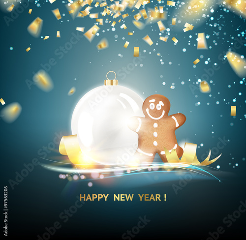 Happy new year card.