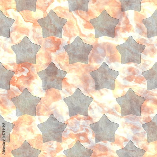 Star. Seamless marble pattern.