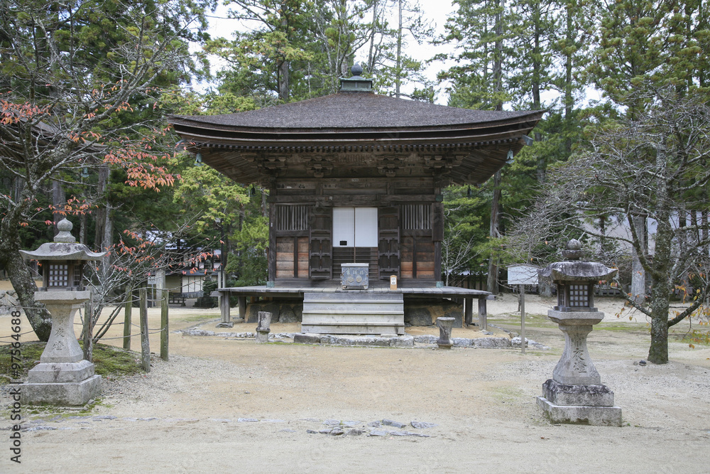 Temple in Koyasan area in Wakayama, Japan