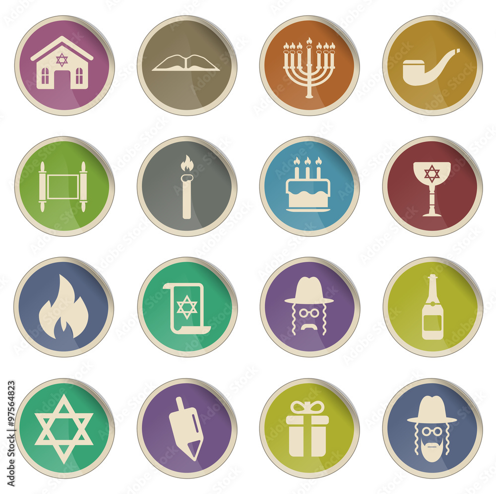 Hanukkah simply icons Hanukkah simply icons