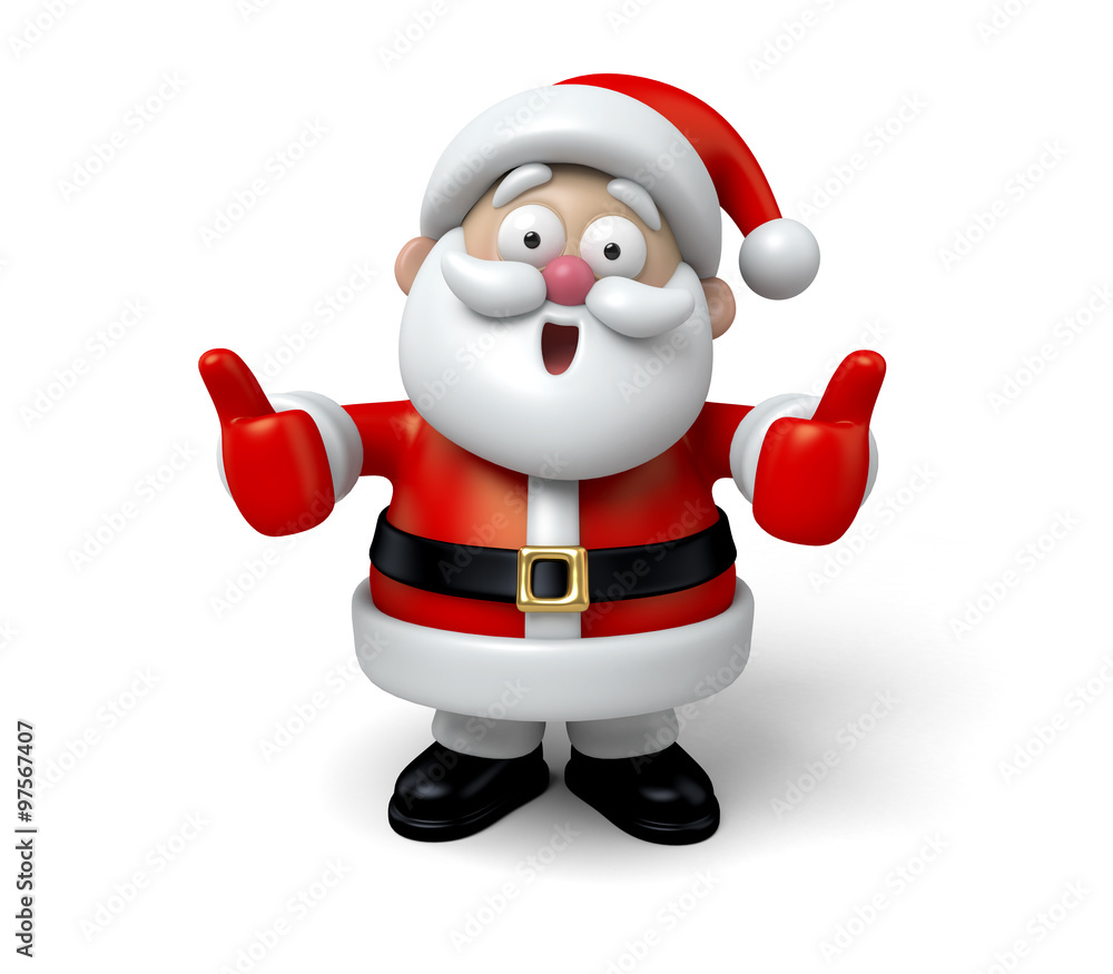 The Santa Claus makes a personalized gesture The Santa Claus makes a personalized gesture