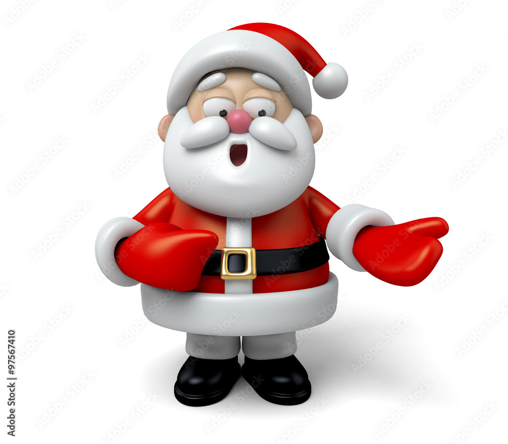 The Santa Claus makes a personalized gesture The Santa Claus makes a personalized gesture