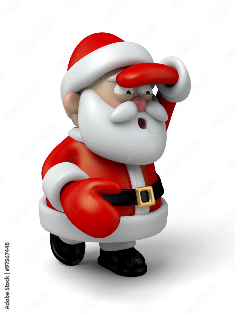 The Santa Claus makes a personalized gesture The Santa Claus makes a personalized gesture