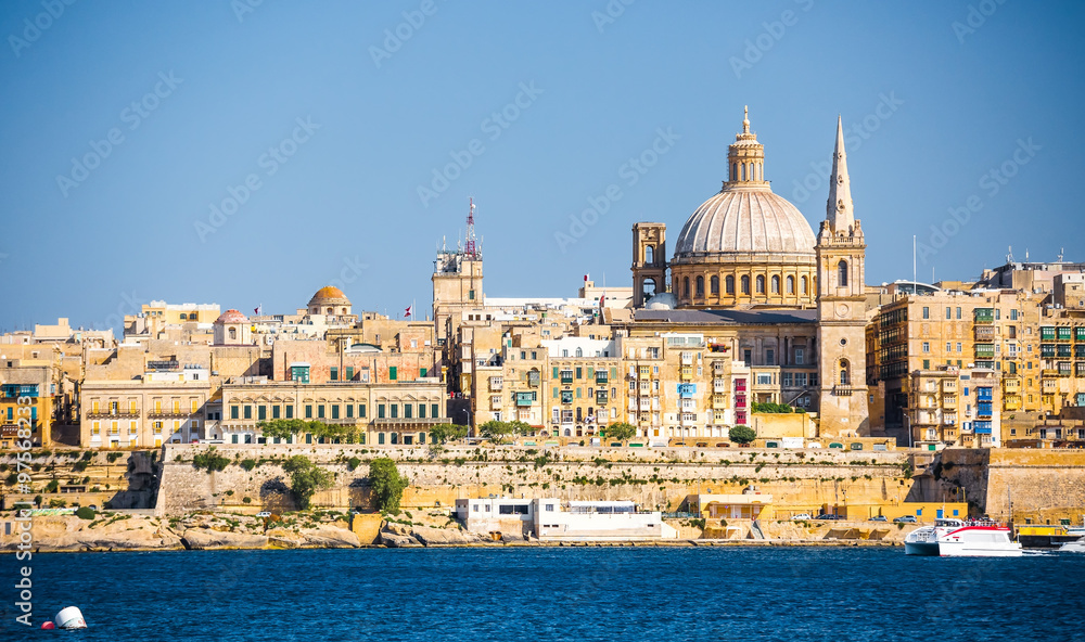 view of Valletta from sea