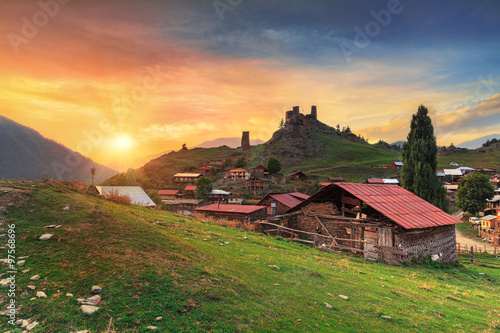 Tusheti National Park mountain village towers