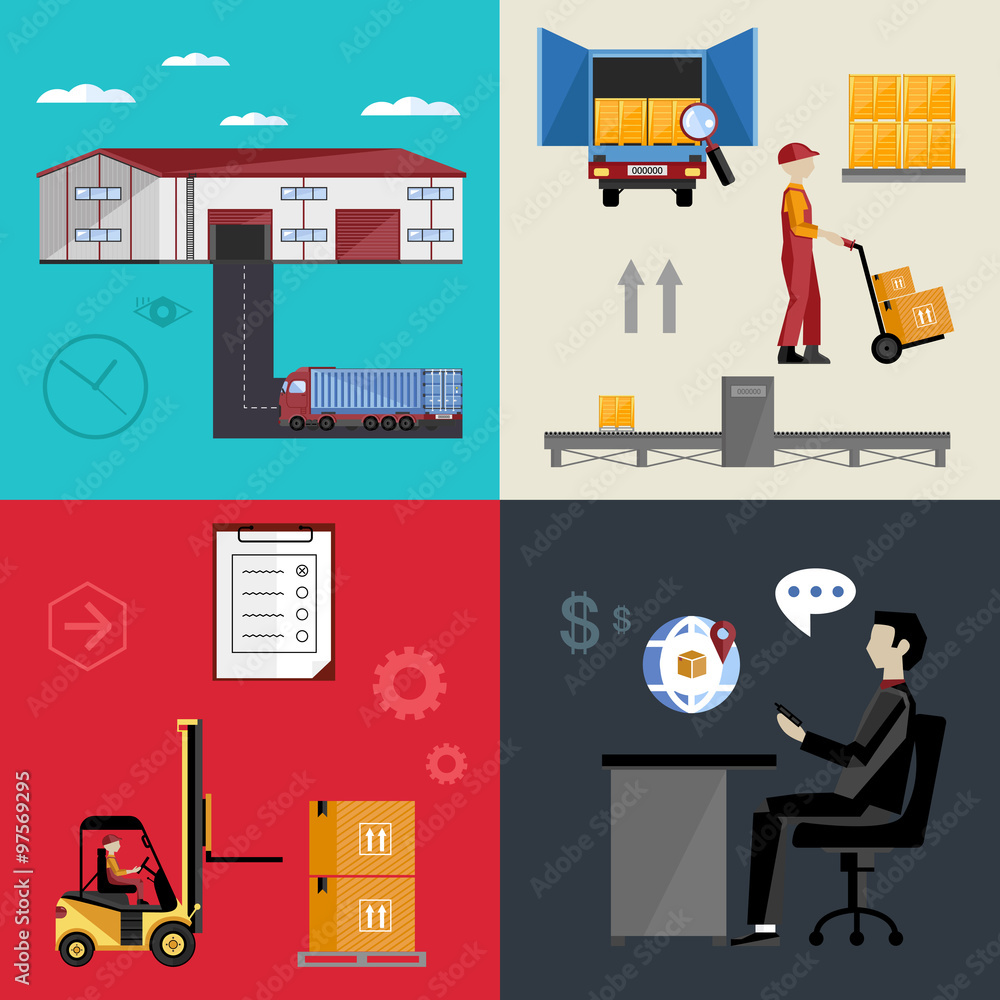 Warehousing and logistics processes. Warehousing and logistics processes.