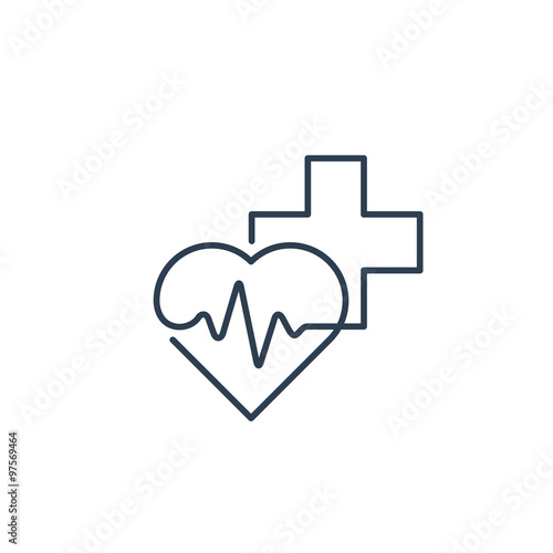 Medical logo. Pharmacy, drugstore, health care center, diagnostics services
