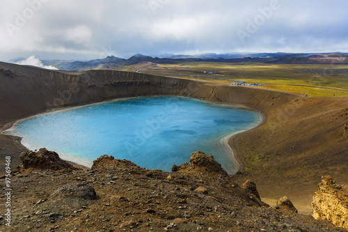 Viti crater in Krafla volcanic area, Iceland