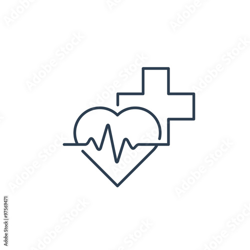 Medical logo. Pharmacy, drugstore, health care center, diagnostics services