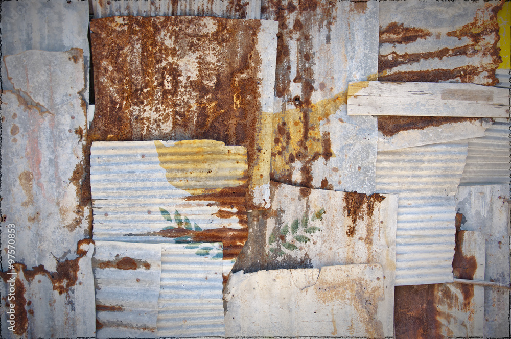 Corrugated Iron Cyprus Flag Corrugated Iron Cyprus Flag