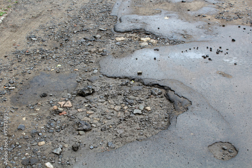 large pits with asphalt © Nattesha