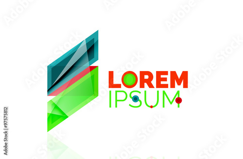 Free Download Logo, abstract geometric business icon - GFXLoad