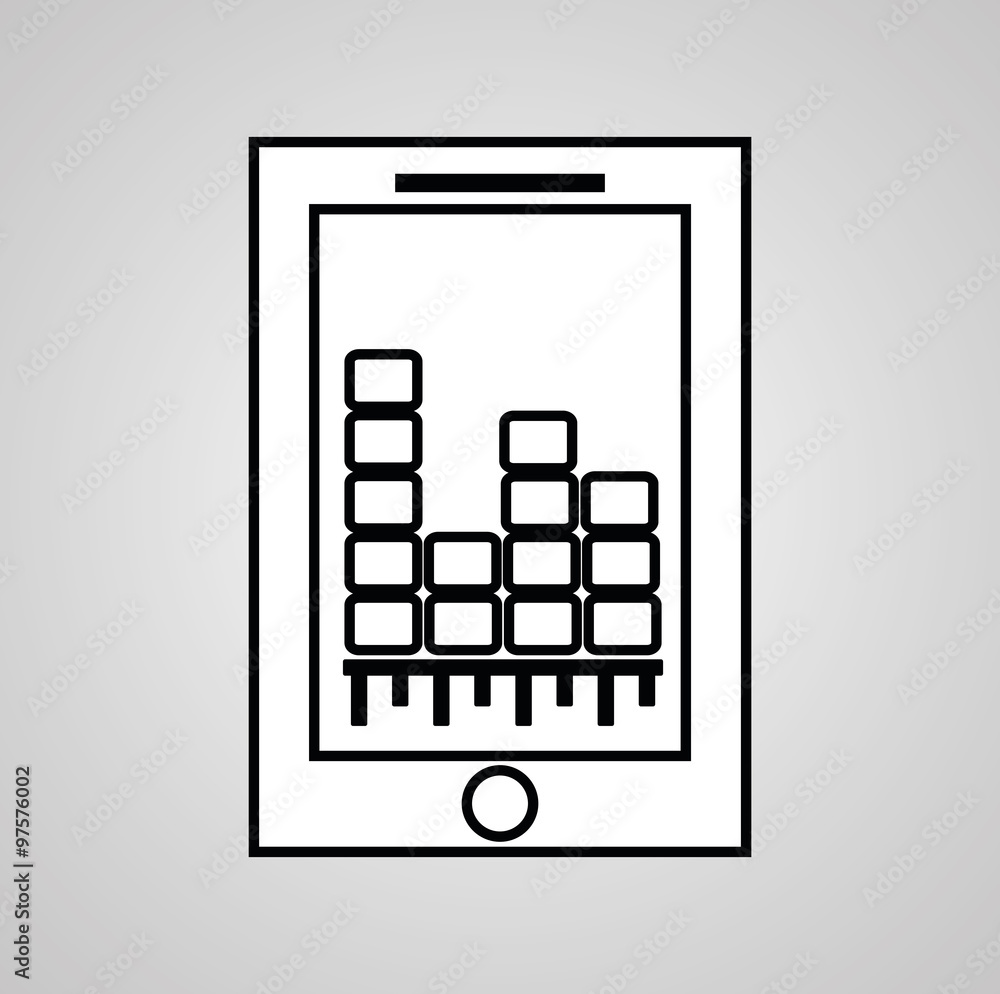 Smartphone graphic icon Smartphone graphic icon