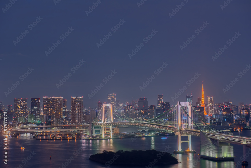 Tokyo Bay at Rainbow Bridge