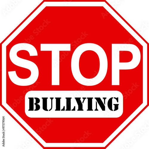 Stop sign with Bullying caption