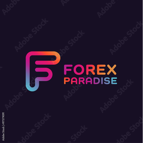 F letter forex trending quality business logo vector sign art