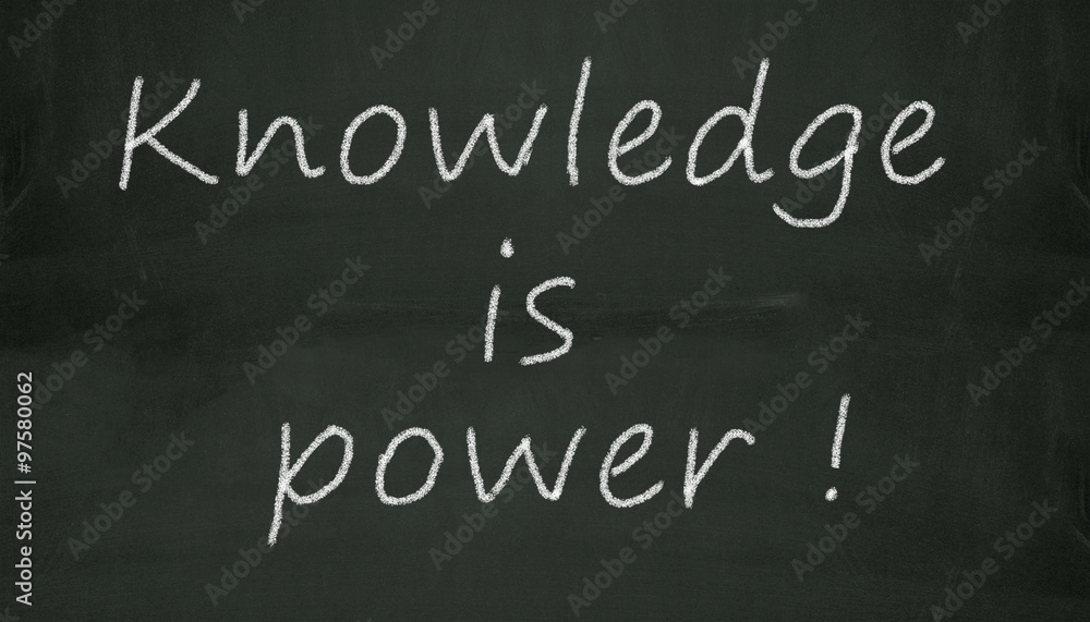 chalkboard knowledge is power illustration chalkboard knowledge is power illustration