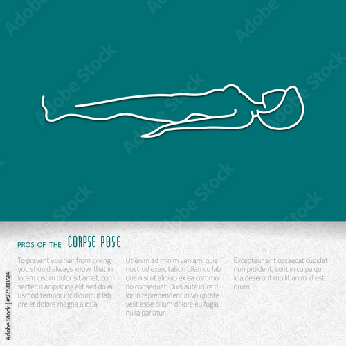 Flat yoga booklet design