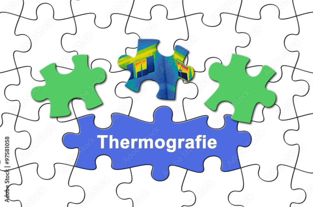 Fototapeta premium Thermografie 5 / Puzzle, Textfreiraum