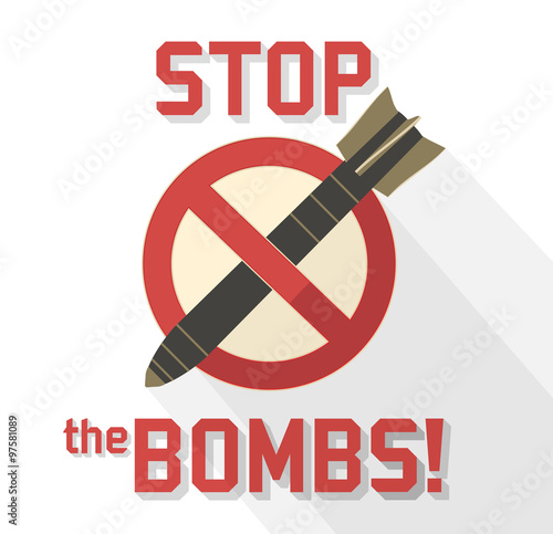 anti-war stop bombs symbol