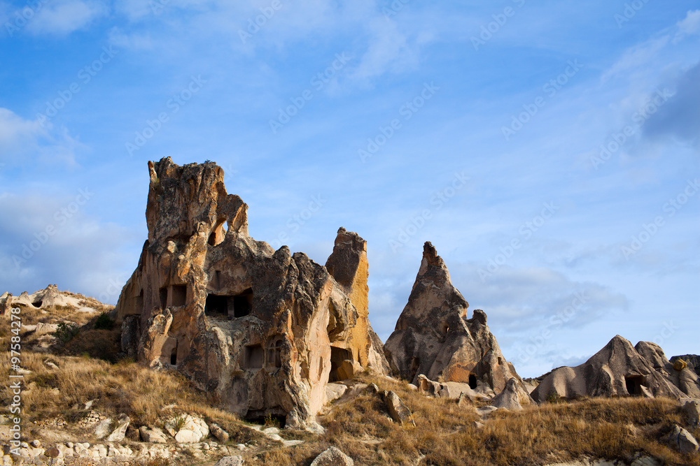 Fototapeta premium Unique geological formations in Cappadocia, Central Anatolia, Turkey