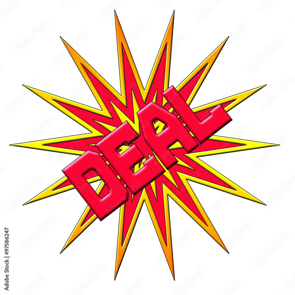 Deal Text Logo Stock Illustration | Adobe Stock