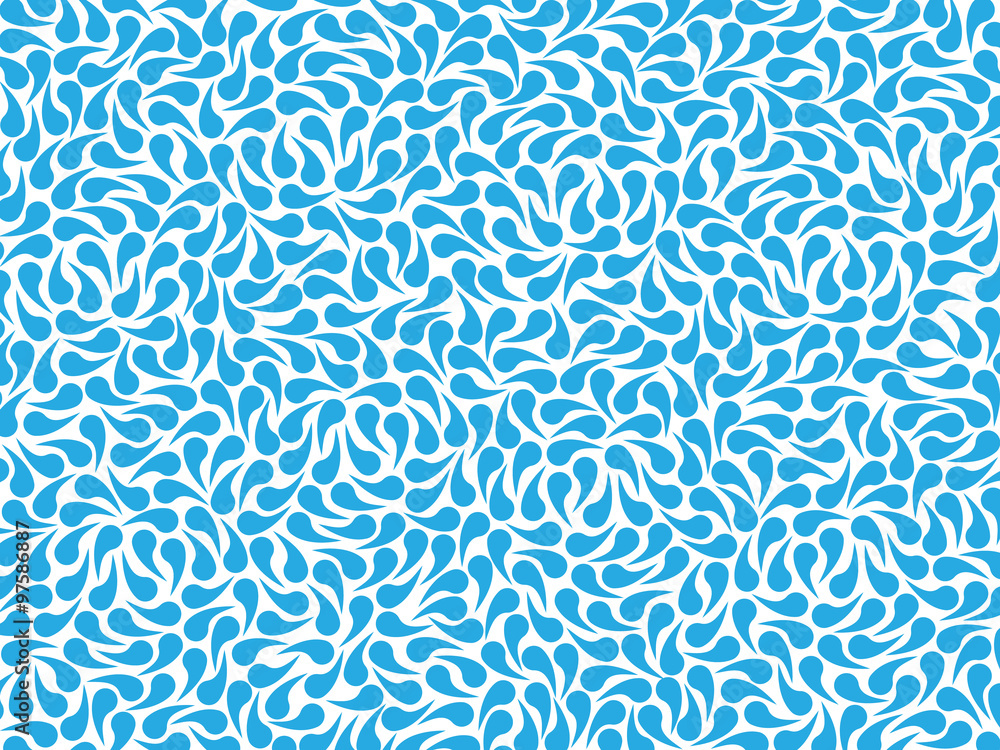 vector abstract pattern of blue drops, tadpoles or sperms, isolated on white background vector abstract pattern of blue drops, tadpoles or sperms, isolated on white background