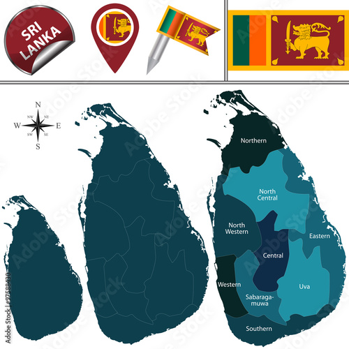 Map of Sri Lanka